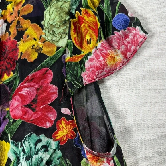 Alice + Olivia Colorful Floral Blouse - Picture 4 of 8